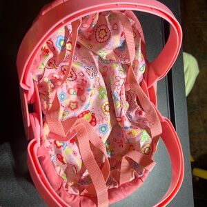 Floral Pink Doll Carrier